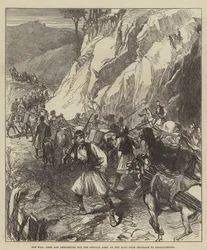 The War, Arms and Ammunition for the Servian Army on the Road from Belgrade to Headquarters
